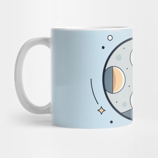 Phases of the moon in cosmic balance design Mug